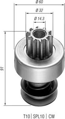 Magneti Marelli 940113020143 - Зъбно колелце, стартер vvparts.bg