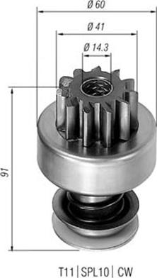 Magneti Marelli 940113020108 - Зъбно колелце, стартер vvparts.bg