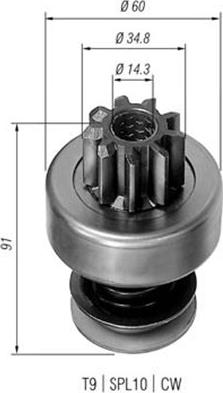 Magneti Marelli 940113020102 - Зъбно колелце, стартер vvparts.bg