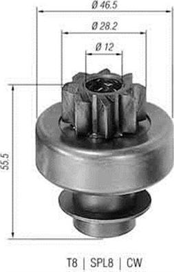 Magneti Marelli 940113020130 - Зъбно колелце, стартер vvparts.bg