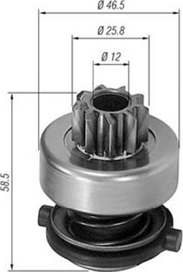 Magneti Marelli 940113020138 - Зъбно колелце, стартер vvparts.bg