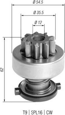 Magneti Marelli 940113020392 - Зъбно колелце, стартер vvparts.bg