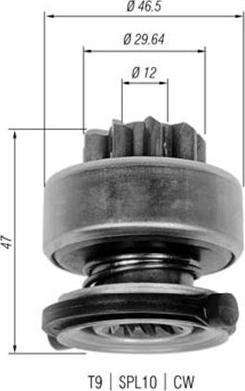 Magneti Marelli 940113020335 - Зъбно колелце, стартер vvparts.bg