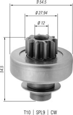 Magneti Marelli 940113020379 - Зъбно колелце, стартер vvparts.bg