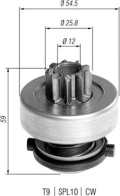 Magneti Marelli 940113020372 - Зъбно колелце, стартер vvparts.bg