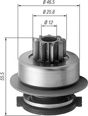 Magneti Marelli 940113020256 - Зъбно колелце, стартер vvparts.bg