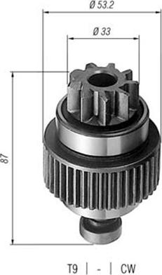 Magneti Marelli 940113020250 - Зъбно колелце, стартер vvparts.bg