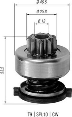 Magneti Marelli 940113020226 - Зъбно колелце, стартер vvparts.bg