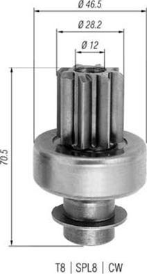 Magneti Marelli 940113020276 - Зъбно колелце, стартер vvparts.bg