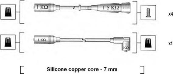 Magneti Marelli 941055060531 - Комплект запалителеи кабели vvparts.bg