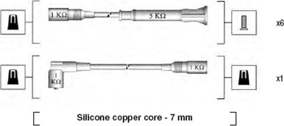 Magneti Marelli 941075050547 - Комплект запалителеи кабели vvparts.bg