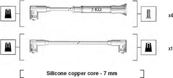 Magneti Marelli 941075060548 - Комплект запалителеи кабели vvparts.bg