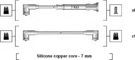 Magneti Marelli 941075270562 - Комплект запалителеи кабели vvparts.bg