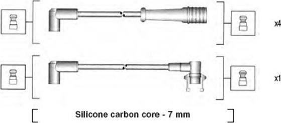 Magneti Marelli 941145440741 - Комплект запалителеи кабели vvparts.bg