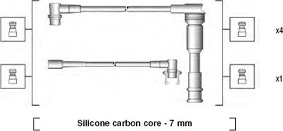 Magneti Marelli 941145220719 - Комплект запалителеи кабели vvparts.bg
