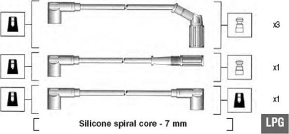 Magneti Marelli 941105240647 - Комплект запалителеи кабели vvparts.bg