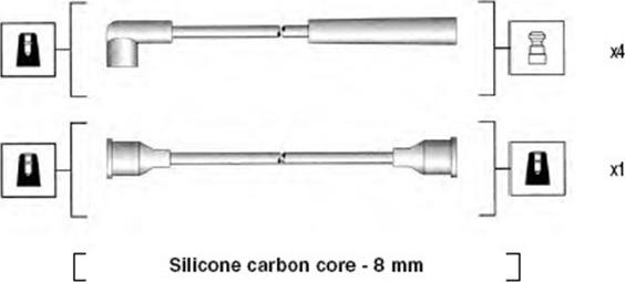 Magneti Marelli 941185380789 - Комплект запалителеи кабели vvparts.bg