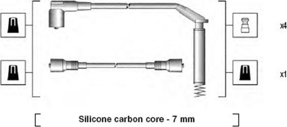 Magneti Marelli 941125450693 - Комплект запалителеи кабели vvparts.bg