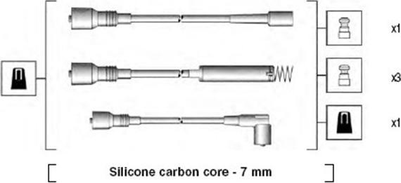 Magneti Marelli 941125160670 - Комплект запалителеи кабели vvparts.bg