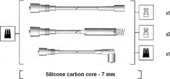 Magneti Marelli 941125370687 - Комплект запалителеи кабели vvparts.bg