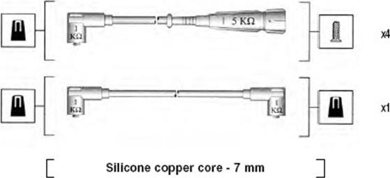 Magneti Marelli 941175100752 - Комплект запалителеи кабели vvparts.bg