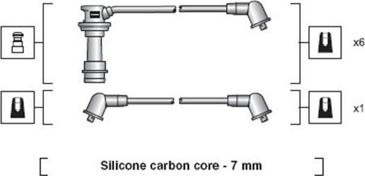 Magneti Marelli 941318111095 - Комплект запалителеи кабели vvparts.bg
