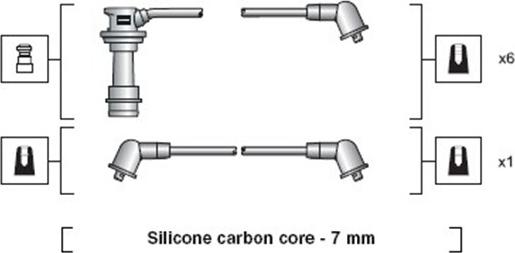 Magneti Marelli 941318111096 - Комплект запалителеи кабели vvparts.bg