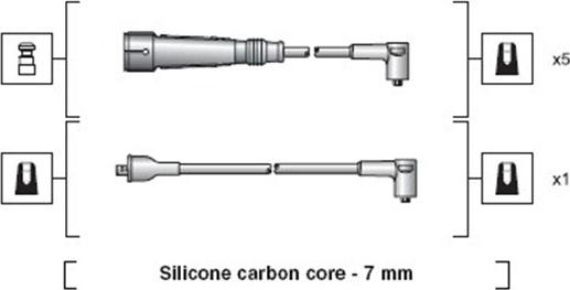 Magneti Marelli 941318111046 - Комплект запалителеи кабели vvparts.bg