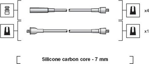 Magneti Marelli 941318111024 - Комплект запалителеи кабели vvparts.bg