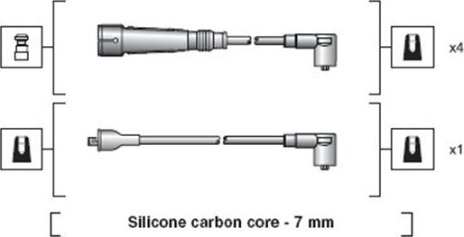 Magneti Marelli 941318111155 - Комплект запалителеи кабели vvparts.bg