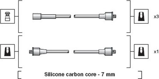 Magneti Marelli 941318111169 - Комплект запалителеи кабели vvparts.bg