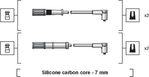 Magneti Marelli 941318111161 - Комплект запалителеи кабели vvparts.bg