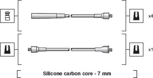 Magneti Marelli 941318111115 - Комплект запалителеи кабели vvparts.bg