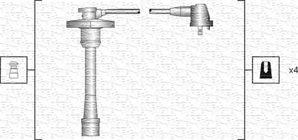 Magneti Marelli 941318111188 - Комплект запалителеи кабели vvparts.bg