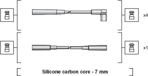 Magneti Marelli 941318111124 - Комплект запалителеи кабели vvparts.bg