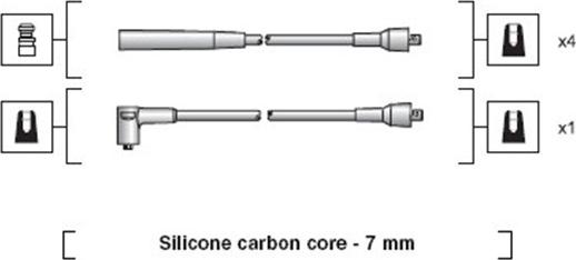 Magneti Marelli 941318111249 - Комплект запалителеи кабели vvparts.bg