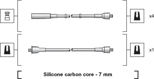 Magneti Marelli 941318111206 - Комплект запалителеи кабели vvparts.bg