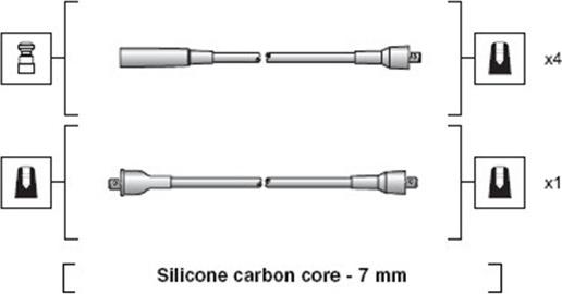 Magneti Marelli 941318111231 - Комплект запалителеи кабели vvparts.bg