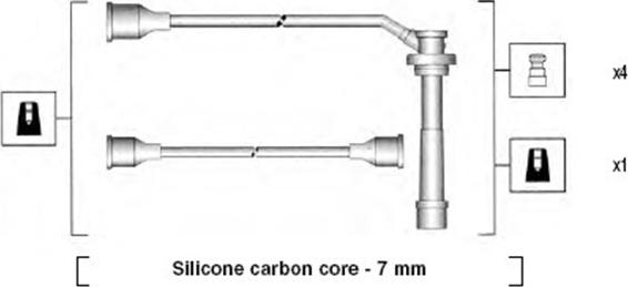 Magneti Marelli 941285080844 - Комплект запалителеи кабели vvparts.bg