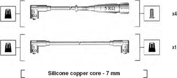 Magneti Marelli 941275040840 - Комплект запалителеи кабели vvparts.bg