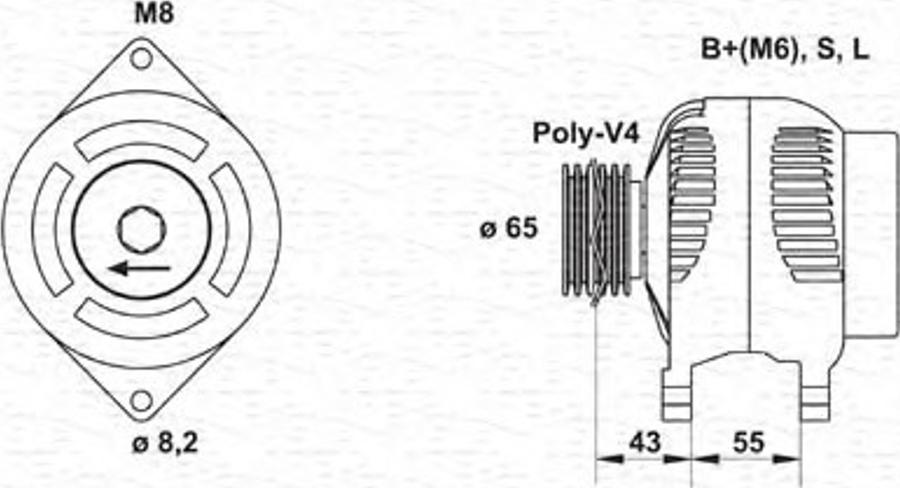 Magneti Marelli 943346134010 - Генератор vvparts.bg