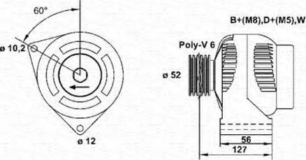 Magneti Marelli 943355095010 - Генератор vvparts.bg