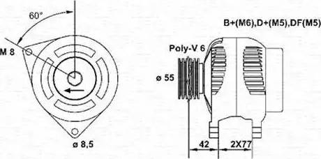 Magneti Marelli 9433 550 140 10 - Генератор vvparts.bg