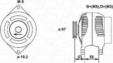 Magneti Marelli 943355015010 - Генератор vvparts.bg