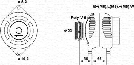 Magneti Marelli 943355024010 - Генератор vvparts.bg