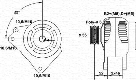 Magneti Marelli 943355144010 - Генератор vvparts.bg