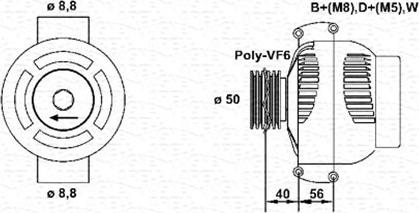 Magneti Marelli 943355134010 - Генератор vvparts.bg