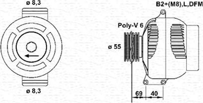 Magneti Marelli 943355138010 - Генератор vvparts.bg