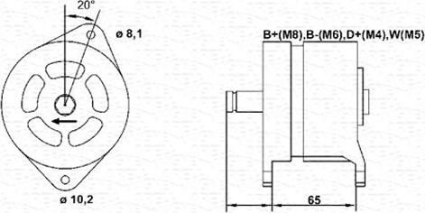 Magneti Marelli 943355232010 - Генератор vvparts.bg