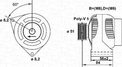 Magneti Marelli 943356957010 - Генератор vvparts.bg